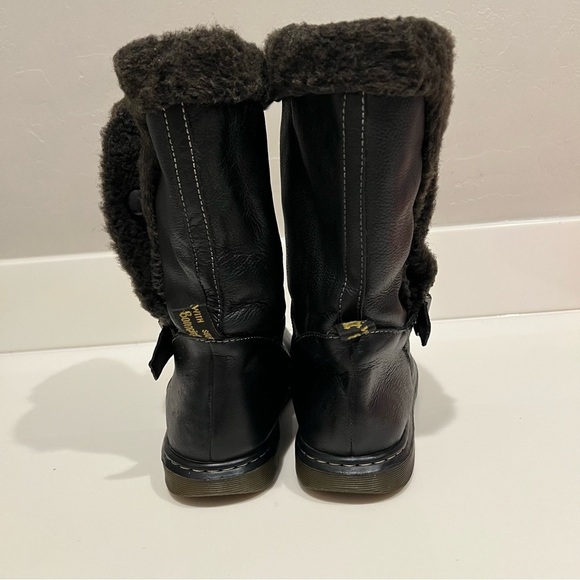 Dr. Martens Brielle Broadway ankle Boots,black, faux fur lining unisex 8L/7M - Picture 7 of 16